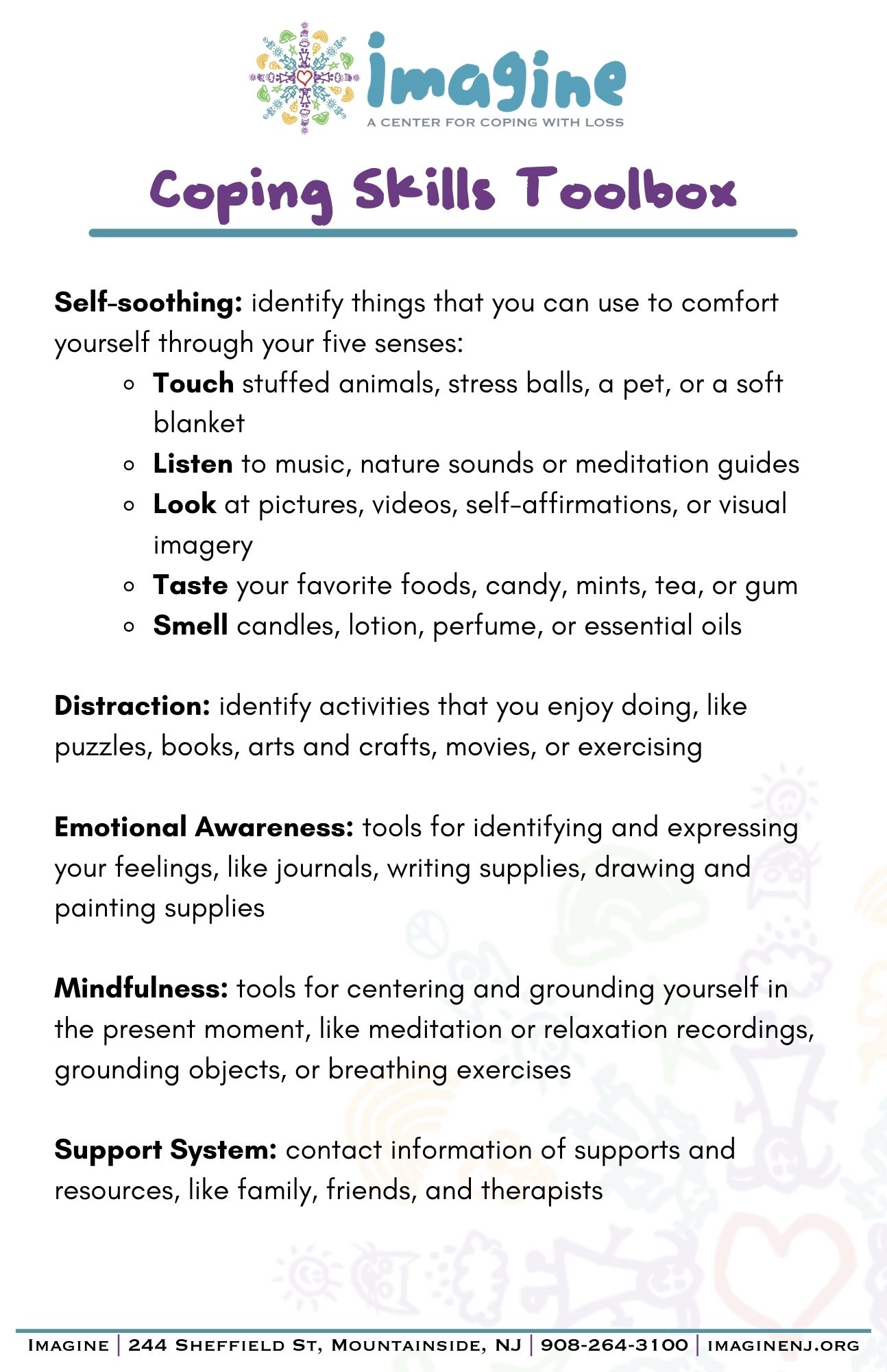 Coping Skills Toolbox Imagine